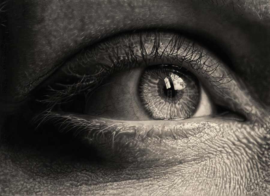 Photorealistic drawings by Jono Dry