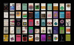 A series of 55 animated vintage book Covers